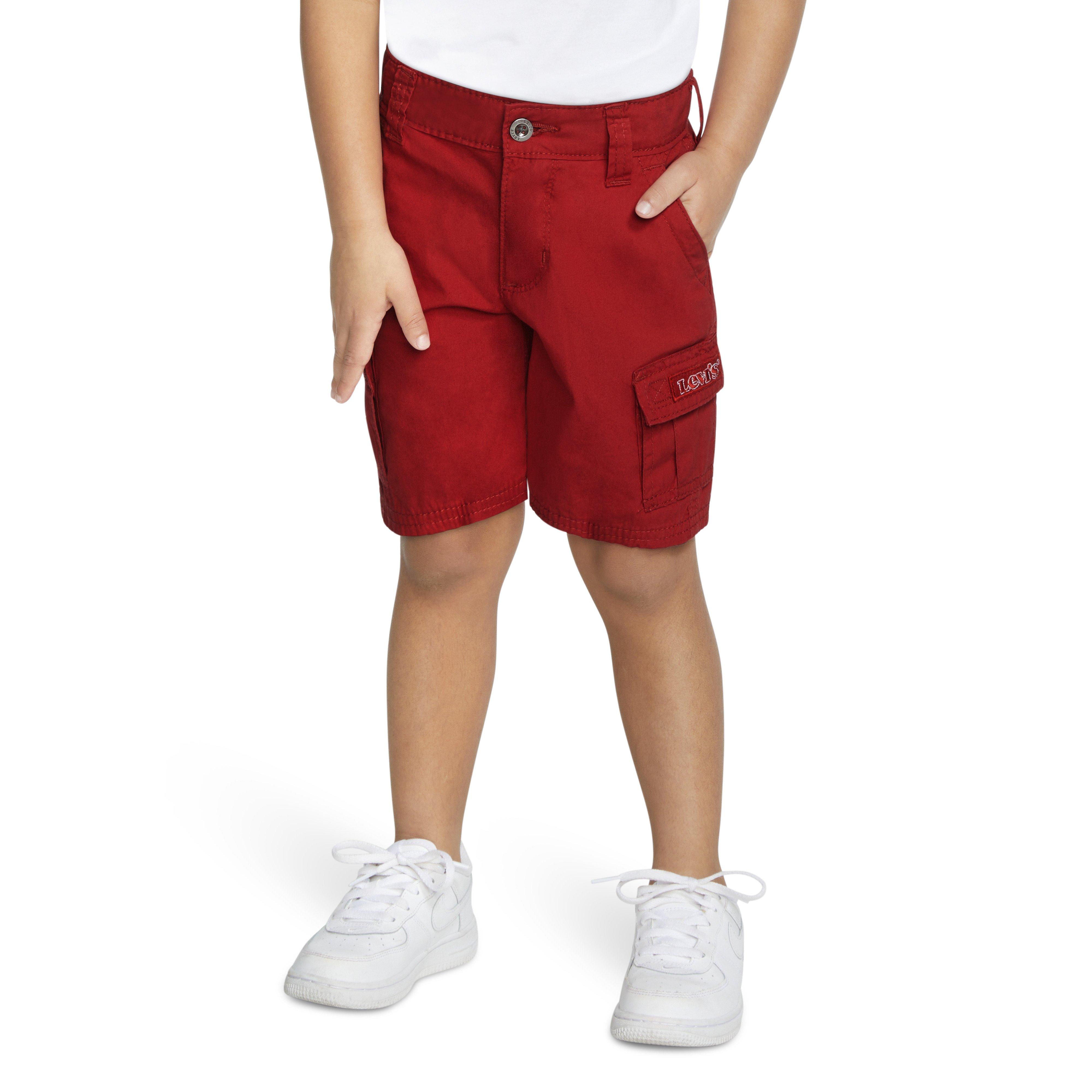 Levi's Toddler Boys' Red Tab Relaxed Red Cargo Shorts - RED